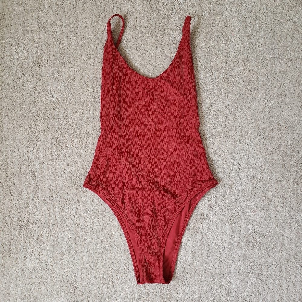 Aerie Smocked one piece scoop suit S